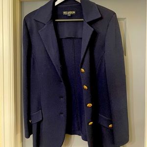 NWOT St John Navy Knit Blazer